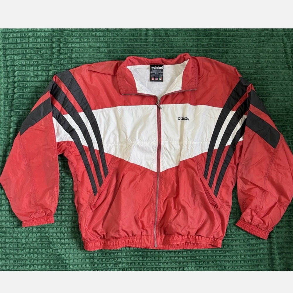 ADIDAS vintage track jacket. rare, XL
